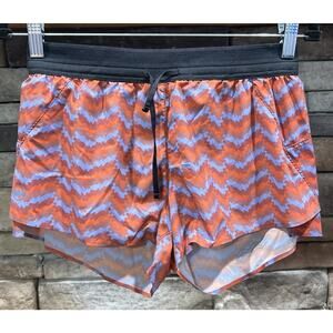 Women’s JANJI Lined AFO Zig Zag Graphic Running Shorts Size S *D1